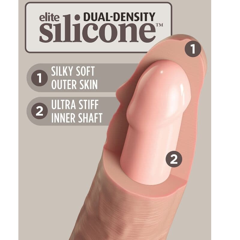 KING COCK - ELITE REALISTIC SILICONE DILDO 15.2 CM 4