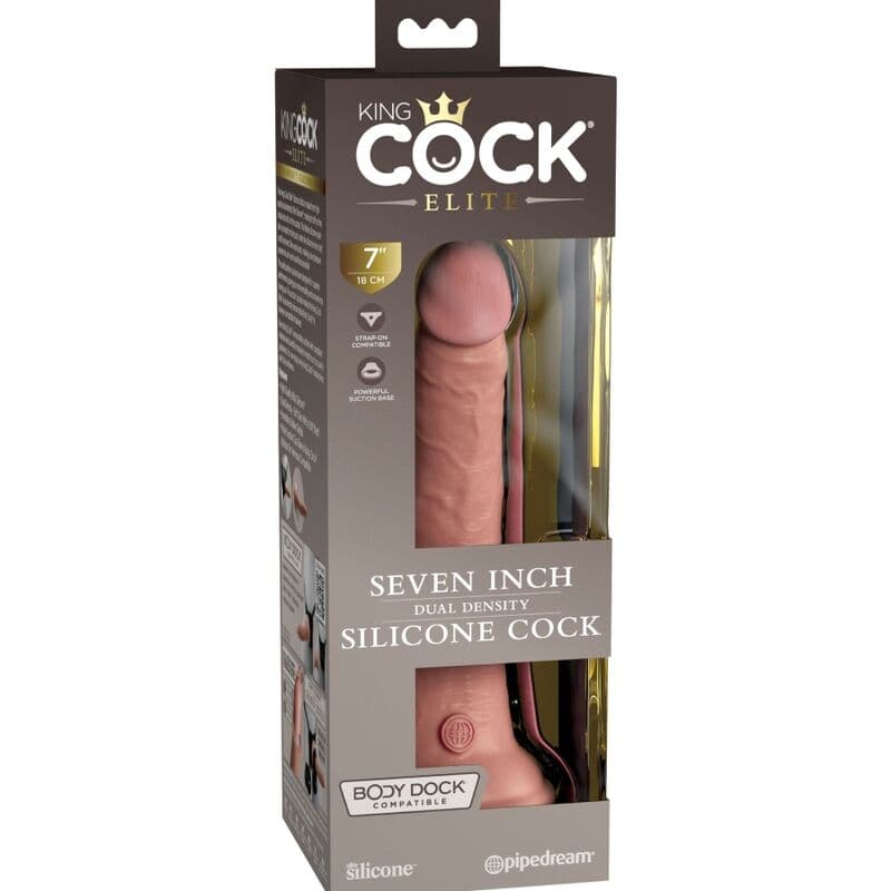 KING COCK - ELITE REALISTIC SILICONE DILDO 17.8 CM 5