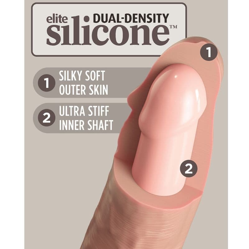KING COCK - ELITE REALISTIC SILICONE DILDO 20.3 CM 4