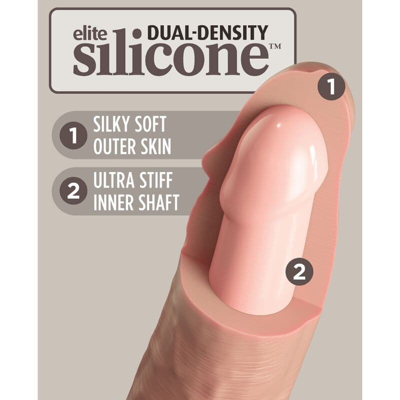 KING COCK - ELITE REALISTIC SILICONE DILDO 28 CM 4