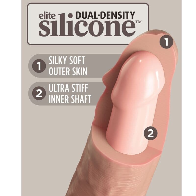 KING COCK - ELITE REALISTIC DILDO VIBRATING & SILICONE 15.2 CM 3