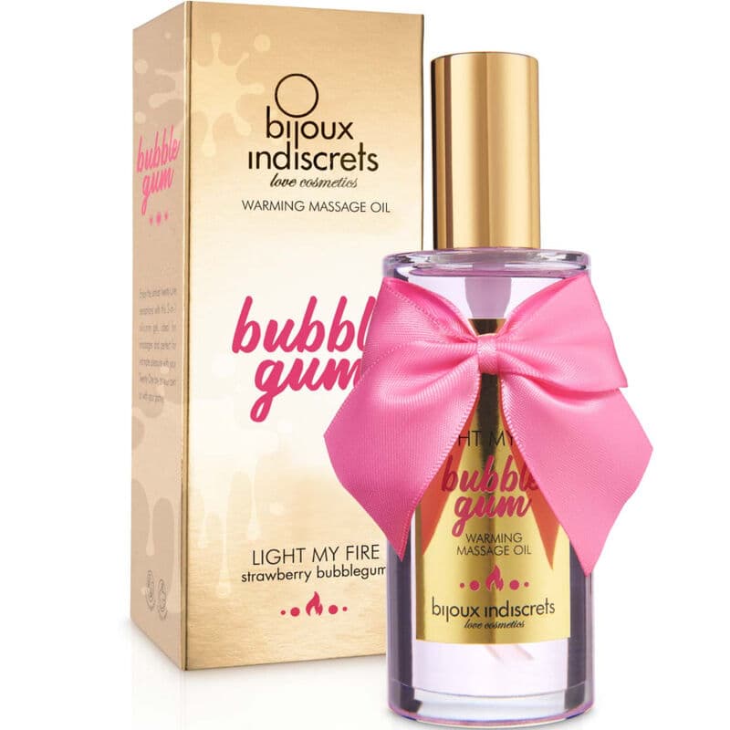 BIJOUX - INDISCRETS LIGHT MY FIRE MASSAGE OIL HEAT EFFECT GUM FLAVOR 2