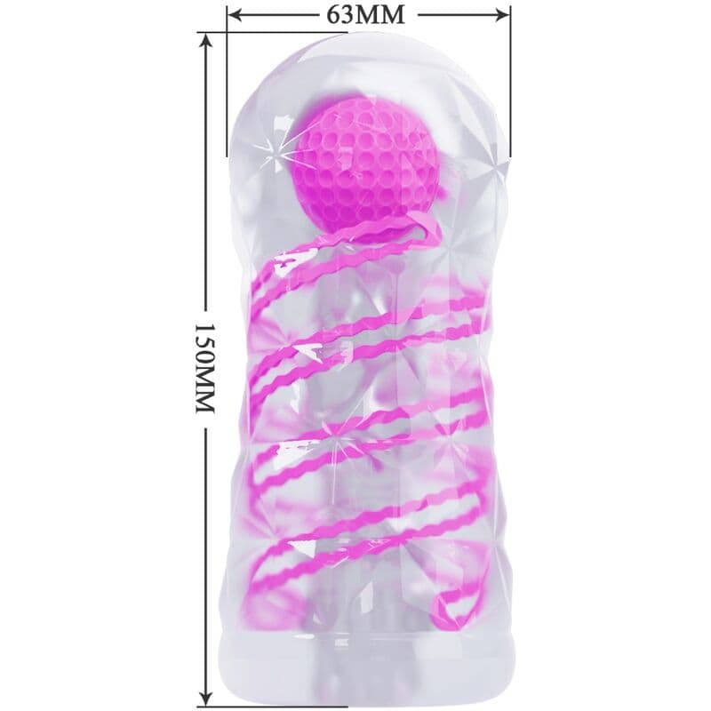 PRETTY LOVE - FANTASY MALE MASTURBATOR WITH INTERNAL SPIRAL AND TRANSPARENT BALLS 4
