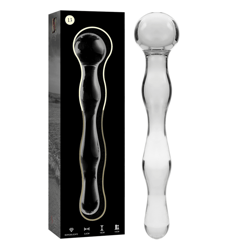 NEBULA SERIES BY IBIZA - MODELO 13 DILDO CRISTAL 18 CM -O- 3.5 CM 3