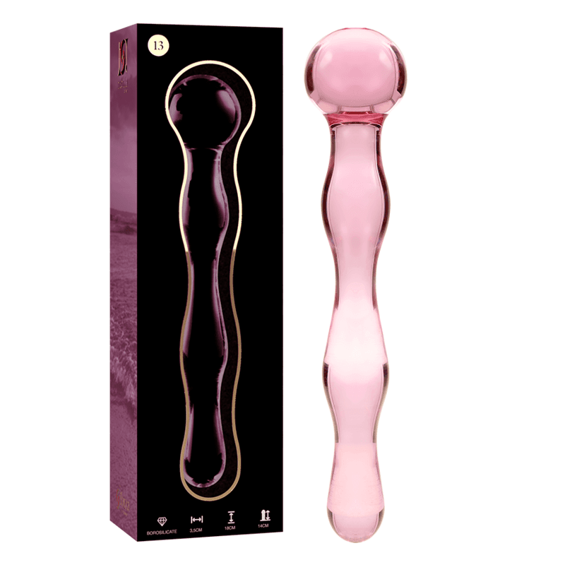 NEBULA SERIES BY IBIZA - MODELO 13 DILDO CRISTAL 18 CM -O- 3.5 CM 4
