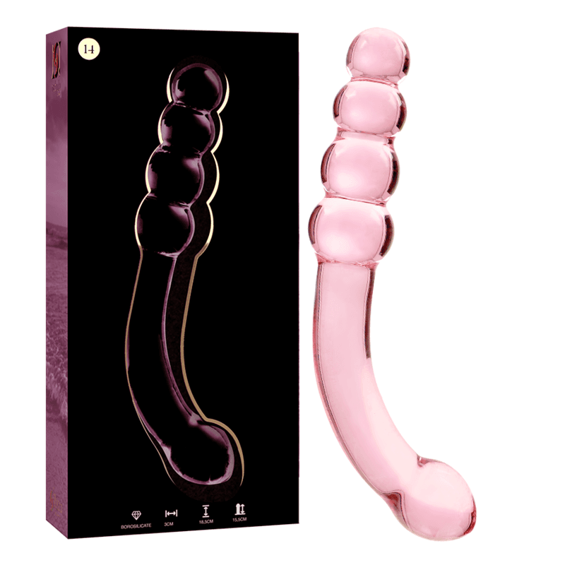 NEBULA SERIES BY IBIZA - MODELO 14 DILDO CRISTAL 18.5 CM -O- 3 CM 4
