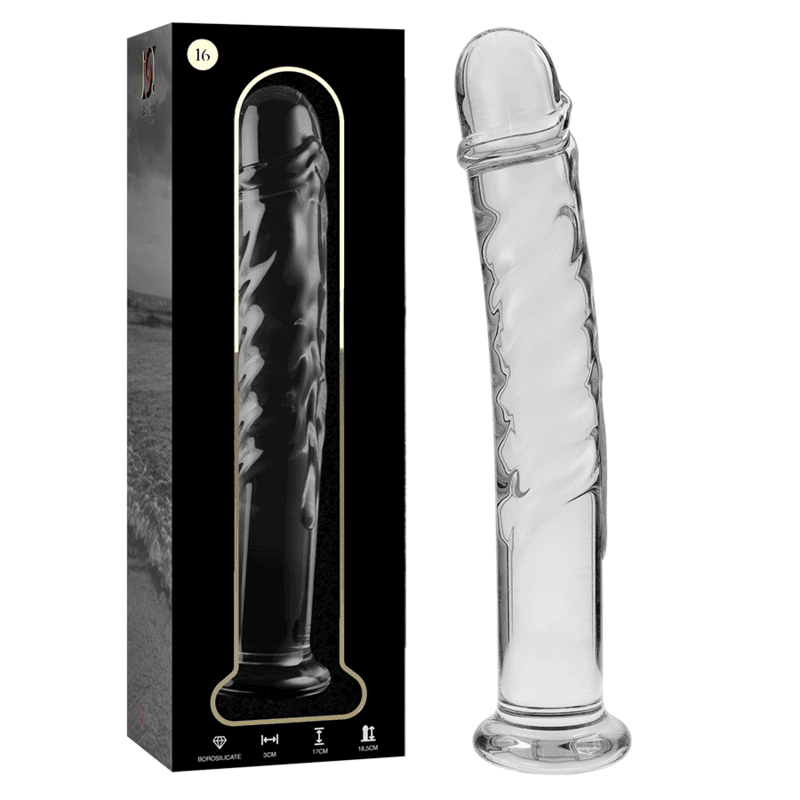 NEBULA SERIES BY IBIZA - MODELO 16 DILDO CRISTAL 18.5 CM -O- 3 CM 3