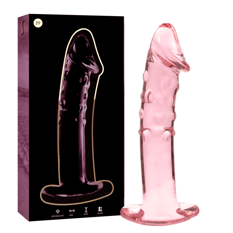 NEBULA SERIES BY IBIZA - MODELO 19 DILDO CRISTAL 18.5 CM -O- 4 CM 4
