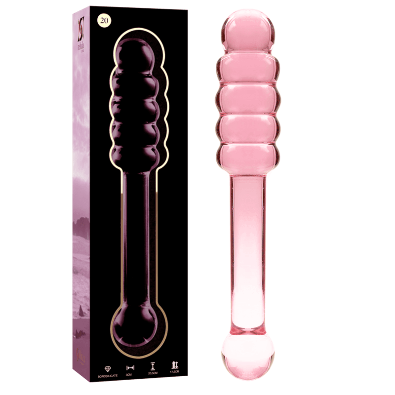 NEBULA SERIES BY IBIZA - MODELO 20 DILDO CRISTAL 20.5 CM -O- 3 CM 4