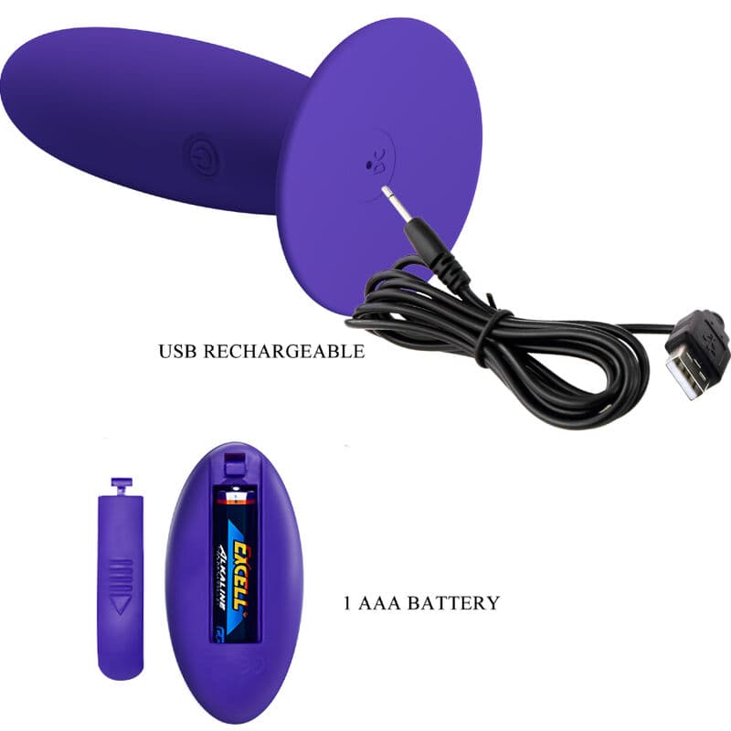 PRETTY LOVE - YOUTH PLUG ANAL VIBRATOR REMOTE CONTROL VIOLET 5