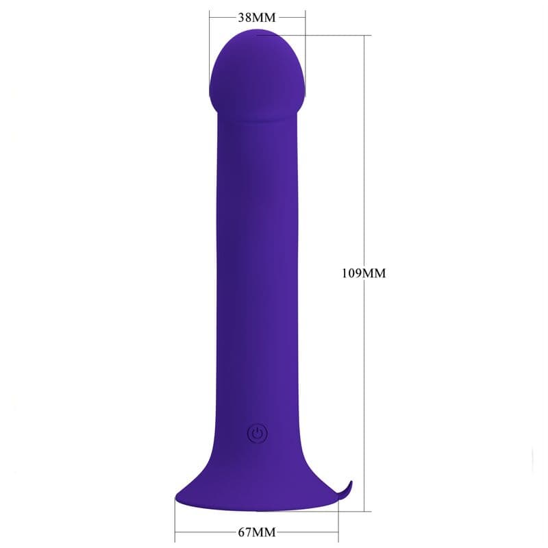 PRETTY LOVE - MURRAY YOUTH VIBRATING DILDO & RECHARGEABLE VIOLET 4