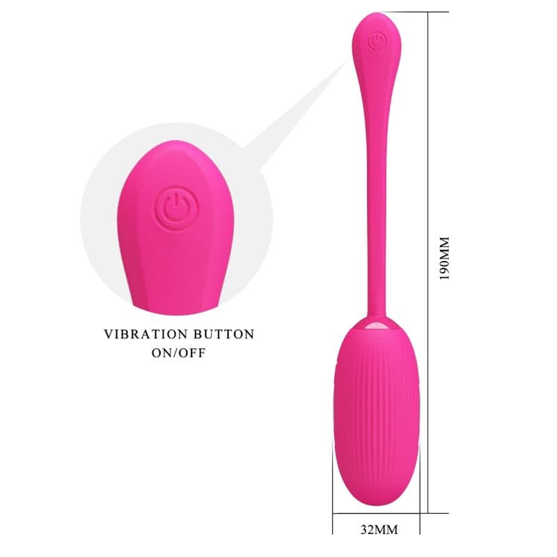 PRETTY LOVE - DOREEN RECHARGEABLE VIBRATING EGG MAGENTA REMOTE CONTROL 5