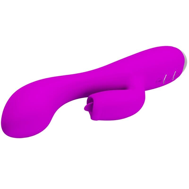 PRETTY LOVE - GLORIA RECHARGEABLE RABBIT VIBRATOR-WATERPROOF PURPLE 3