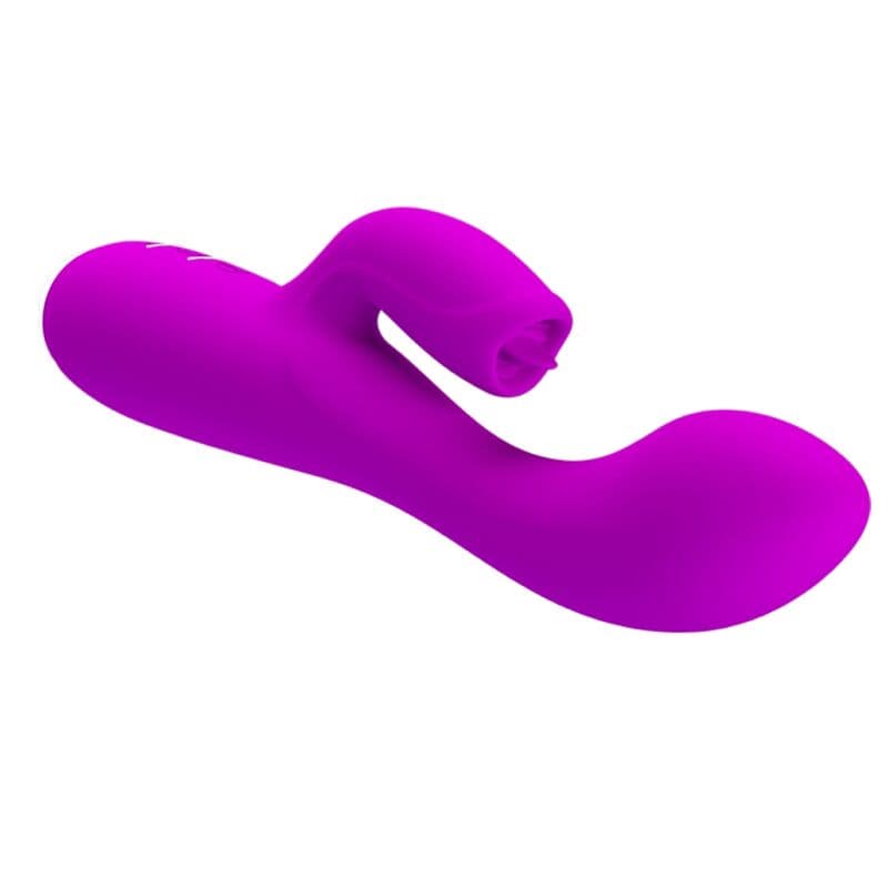 PRETTY LOVE - GLORIA RECHARGEABLE RABBIT VIBRATOR-WATERPROOF PURPLE 4