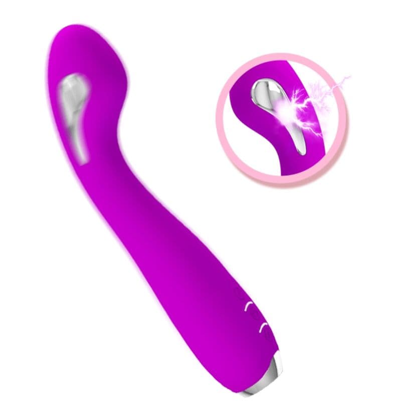 PRETTY LOVE - HECTOR RECHARGEABLE ELECTROSHOCK VIBRATOR WATERPROOF PURPLE 4