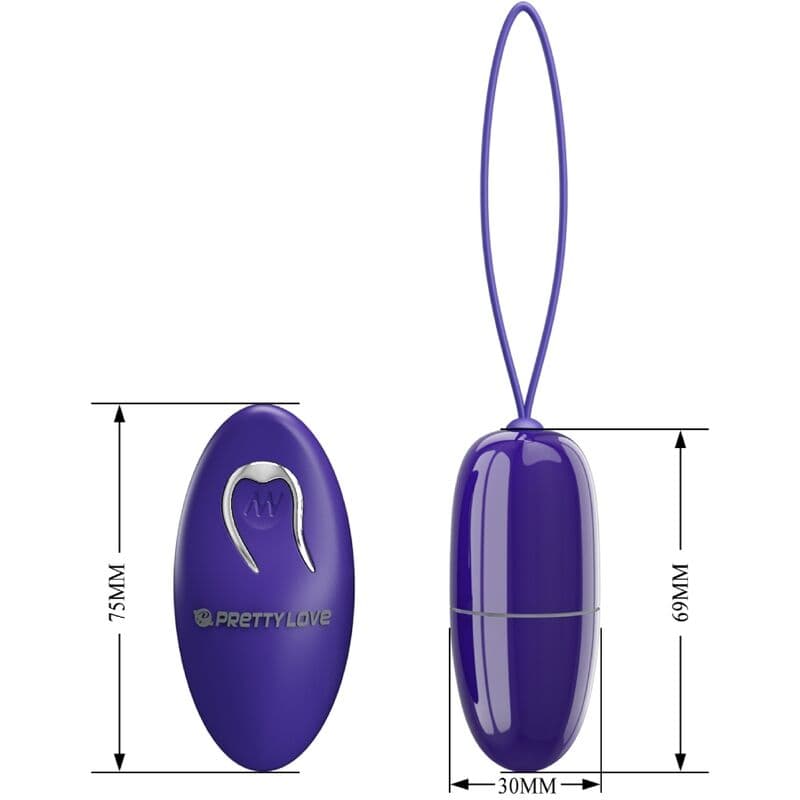 PRETTY LOVE - SELKIE YOUTH MINI VIBRATING EGG VIOLET REMOTE CONTROL 5