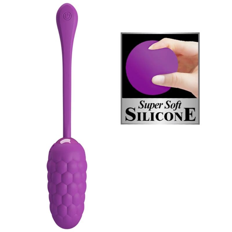 PRETTY LOVE - VIBRATING EGG WITH PURPLE RECHARGEABLE MARINE TEXTURE 5
