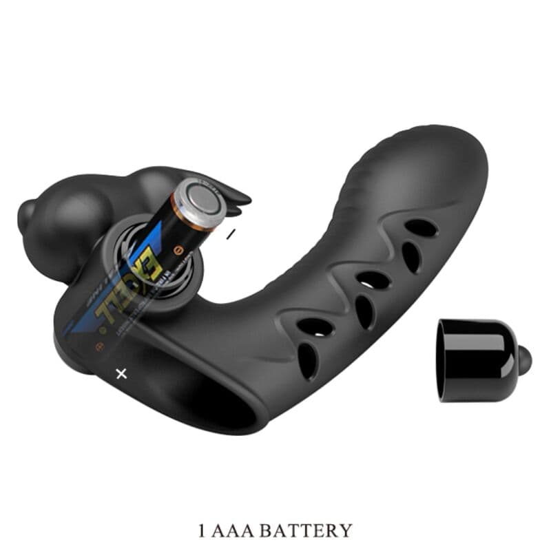 PRETTY LOVE - VANCE BLACK RABBIT VIBRATOR FINGER COVER 4