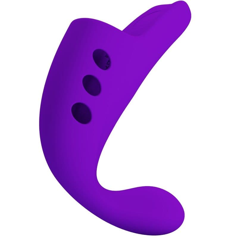 PRETTY LOVE - GORGON PURPLE RECHARGEABLE FINGER VIBRATOR 3
