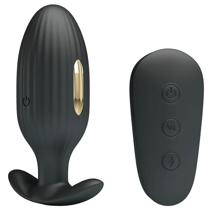 PRETTY LOVE - KELLY PLUG ANAL RECHARGEABLE VIBRATOR BLACK 2
