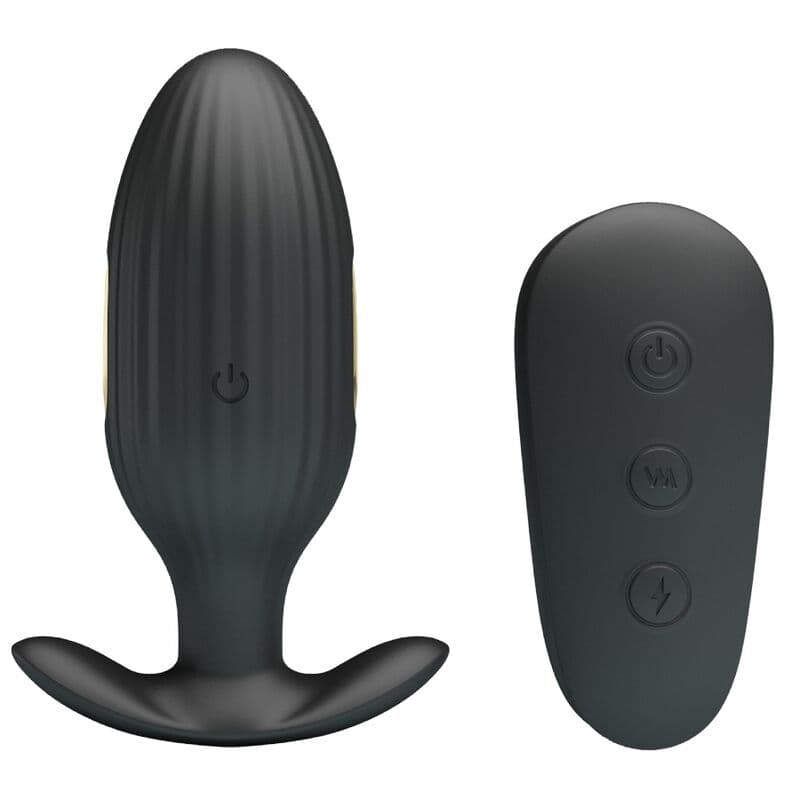 PRETTY LOVE - KELLY PLUG ANAL RECHARGEABLE VIBRATOR BLACK 4