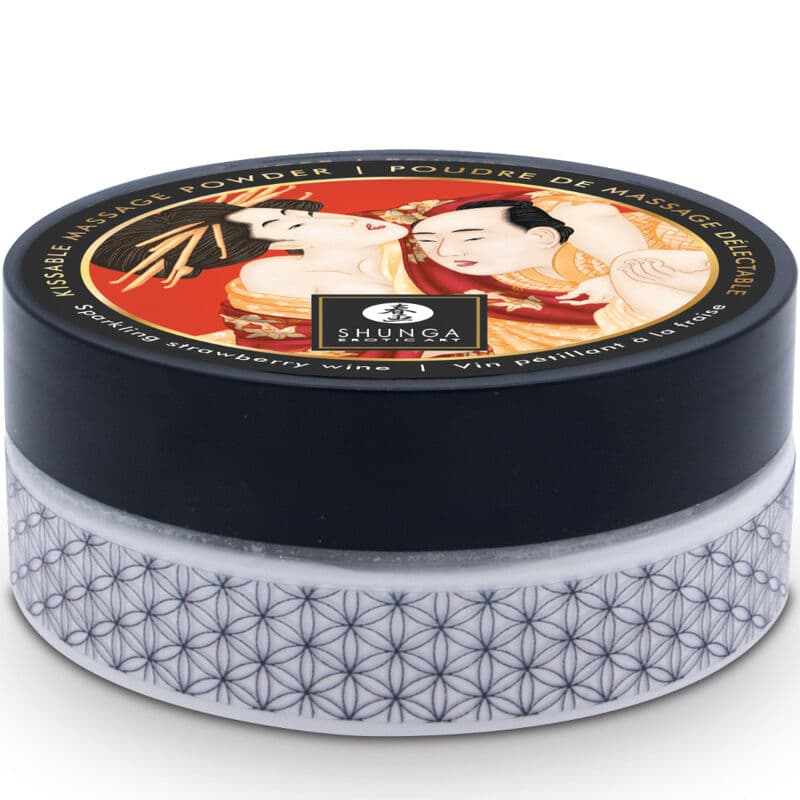 SHUNGA - STRAWBERRY EDIBLE MASSAGE POWDER KIT 4