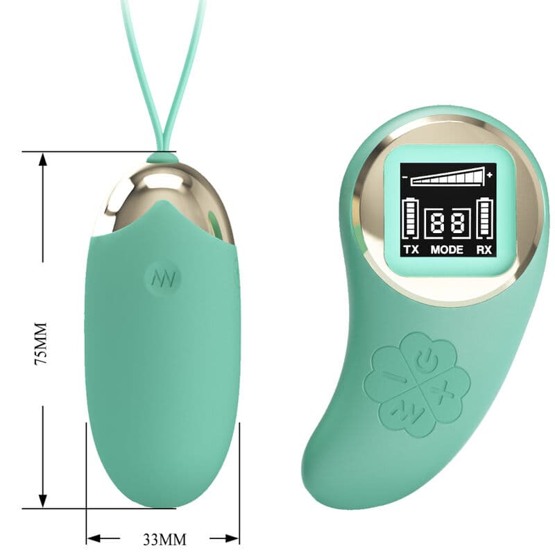 PRETTY LOVE - GREEN REMOTE CONTROL VIBRATING EGG MINE 3