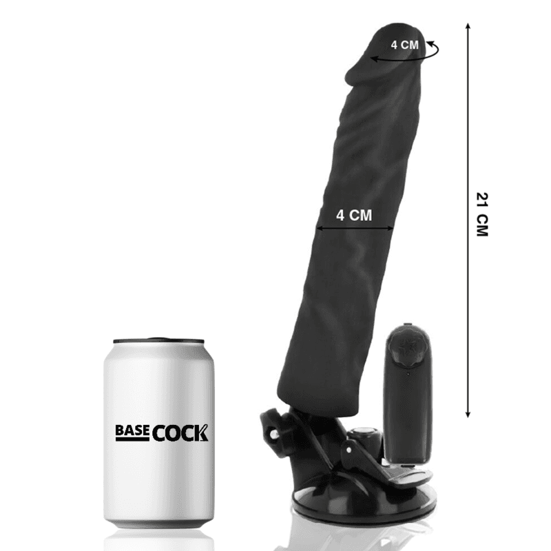 BASECOCK - VIBRADOR REALÍSTICO CONTROL REMOTO 21 CM -O- 4 CM 3