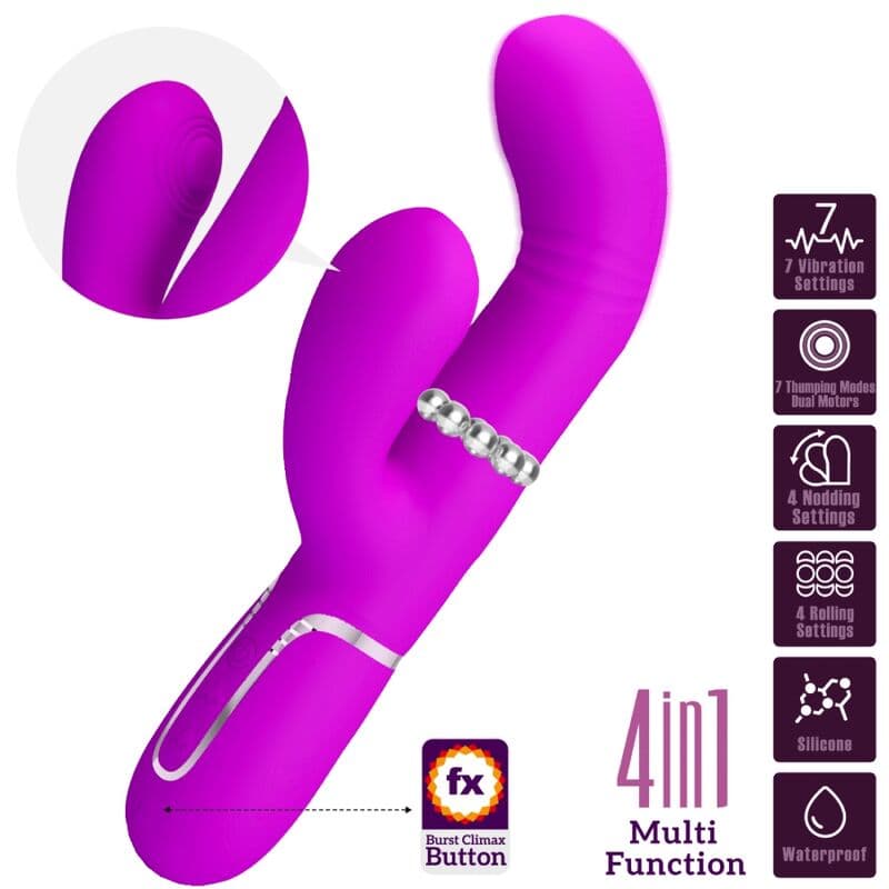 PRETTY LOVE - MULTIFUNCTION G-SPOT VIBRATOR FUCHSIA 3