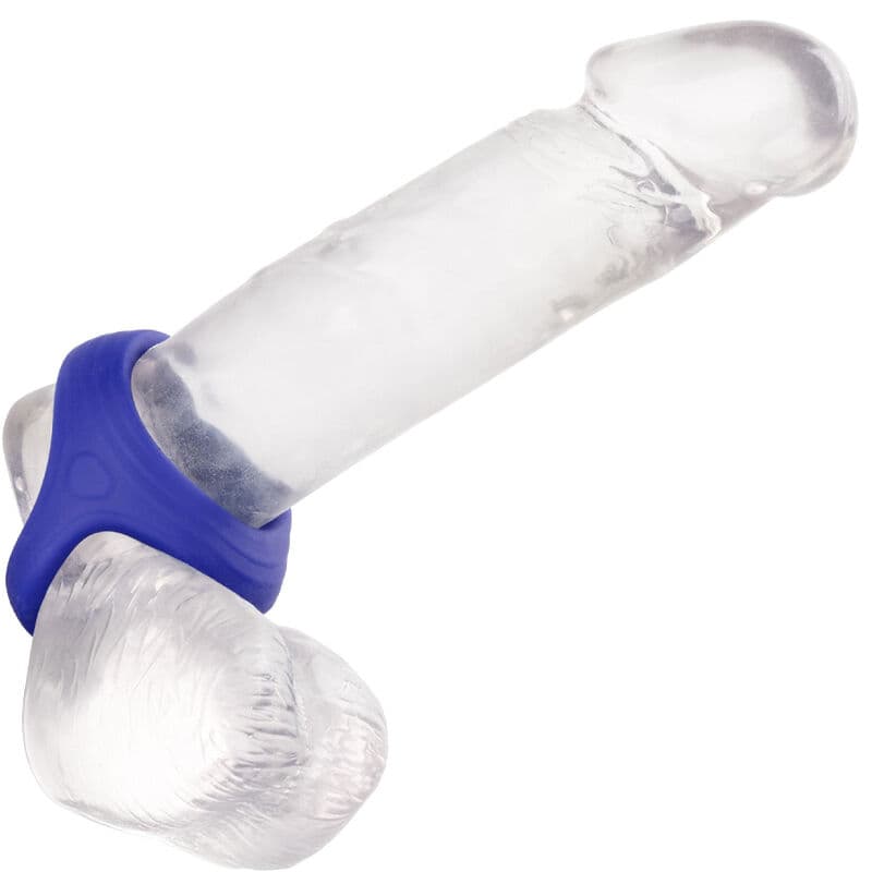 CALEXOTICS - ADMIRAL COCK BALL DUAL RING BLUE 5