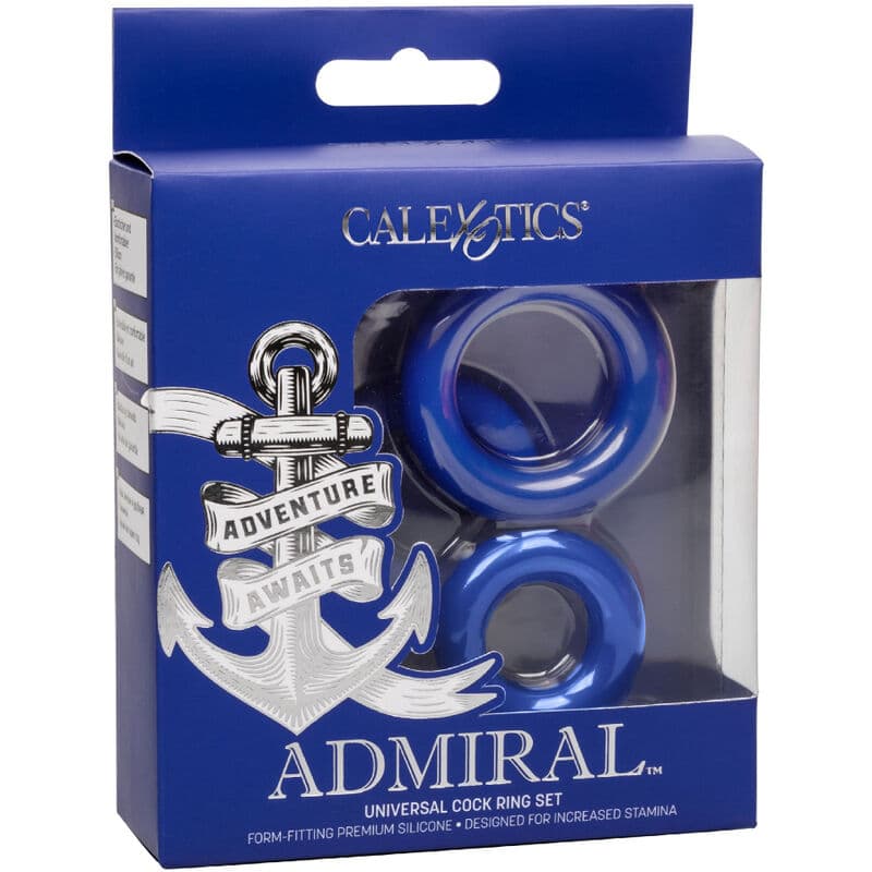 CALEXOTICS - ADMIRAL COCK RING SET BLUE 4