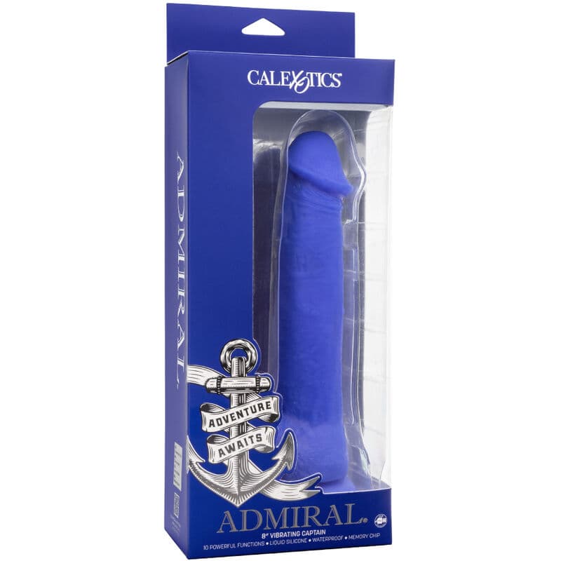 CALEXOTICS - ADMIRAL CAPTAIN REALISTIC DILDO VIBRATOR BLUE 5