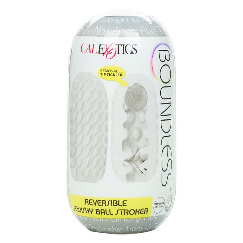 CALEXOTICS - BOUNDLESS REVERSIBLE SQUISHY BALL STROKE YELLOW 3