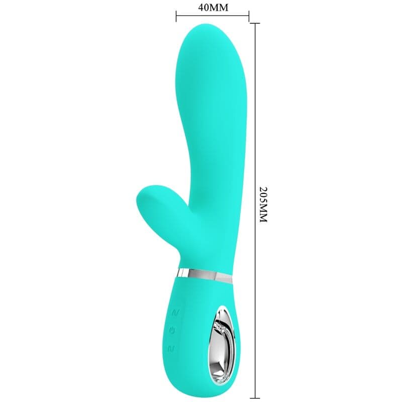 PRETTY LOVE - THOMAS MULTIFUNCTION G-SPOT VIBRATOR AQUA GREEN 5