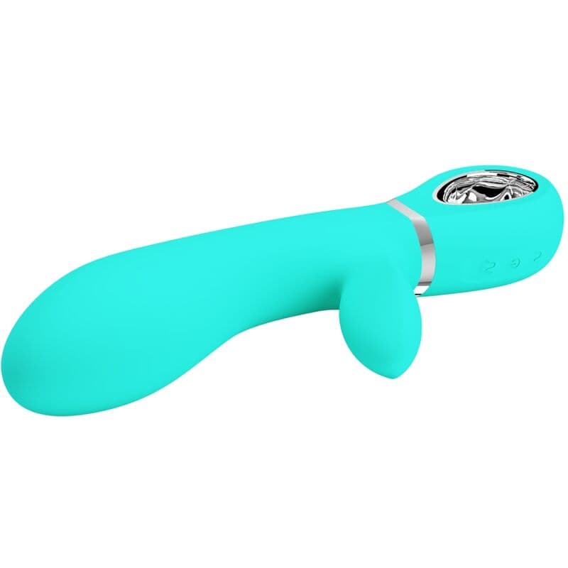 PRETTY LOVE - THOMAS MULTIFUNCTION G-SPOT VIBRATOR AQUA GREEN 4