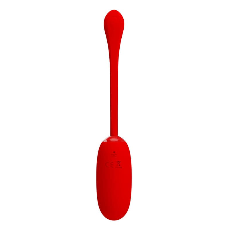 PRETTY LOVE - JULIUS WATERPROOF-RECHARGEABLE VIBRATING EGG RED 4