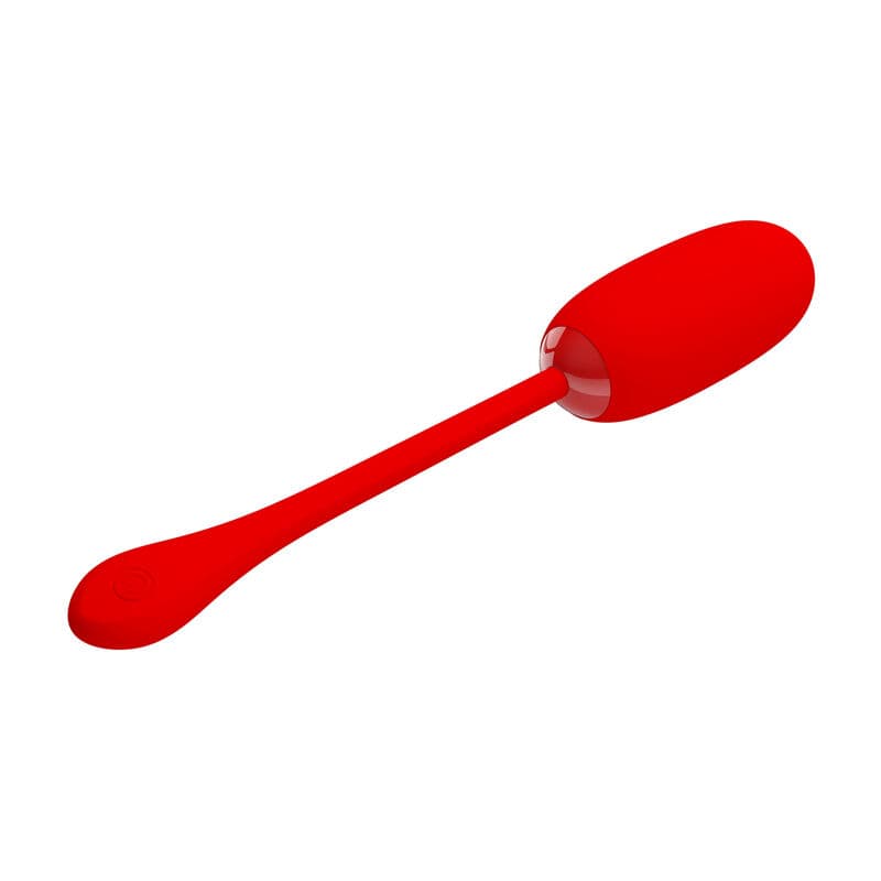 PRETTY LOVE - JULIUS WATERPROOF-RECHARGEABLE VIBRATING EGG RED 3