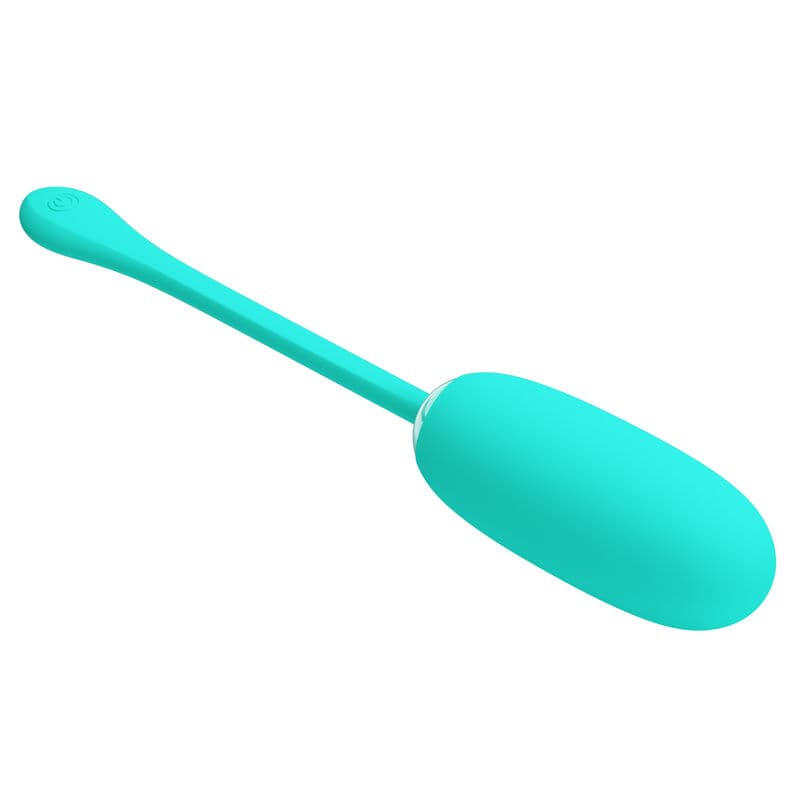 PRETTY LOVE - JULIUS WATERPROOF-RECHARGEABLE VIBRATING EGG AQUA GREEN 2