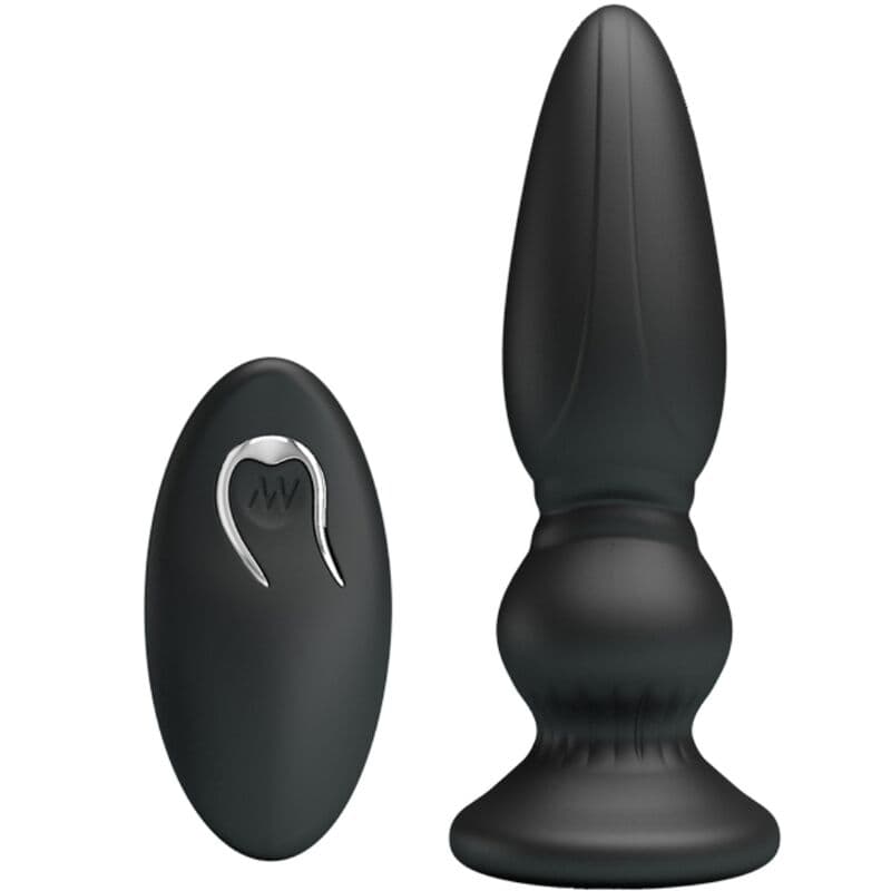 MR PLAY - POWERFUL VIBRATOR REMOTE CONTROL ANAL PLUG BLACK 2