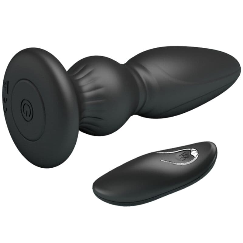 MR PLAY - POWERFUL VIBRATOR REMOTE CONTROL ANAL PLUG BLACK 3