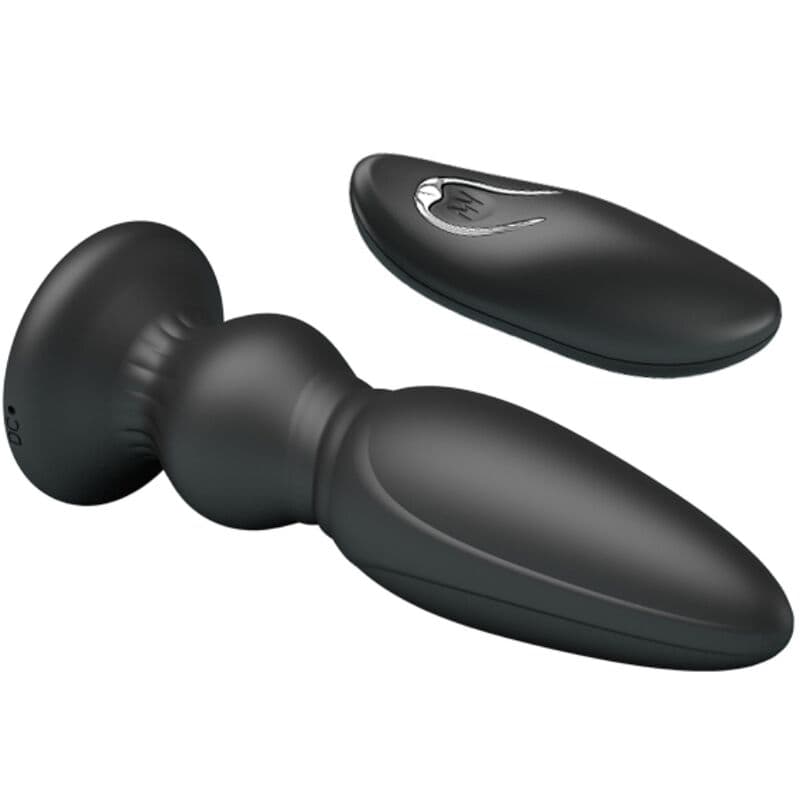 MR PLAY - POWERFUL VIBRATOR REMOTE CONTROL ANAL PLUG BLACK 4