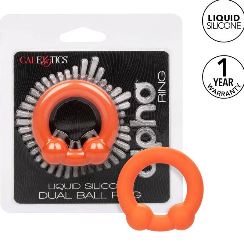 CALEXOTICS - ALPHA DUAL BALL RING ORANGE 2