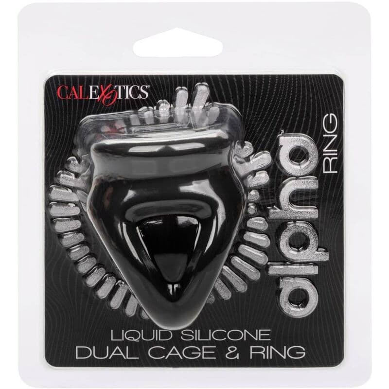 CALEXOTICS - ALPHA DUAL CAGE RING BLACK 3