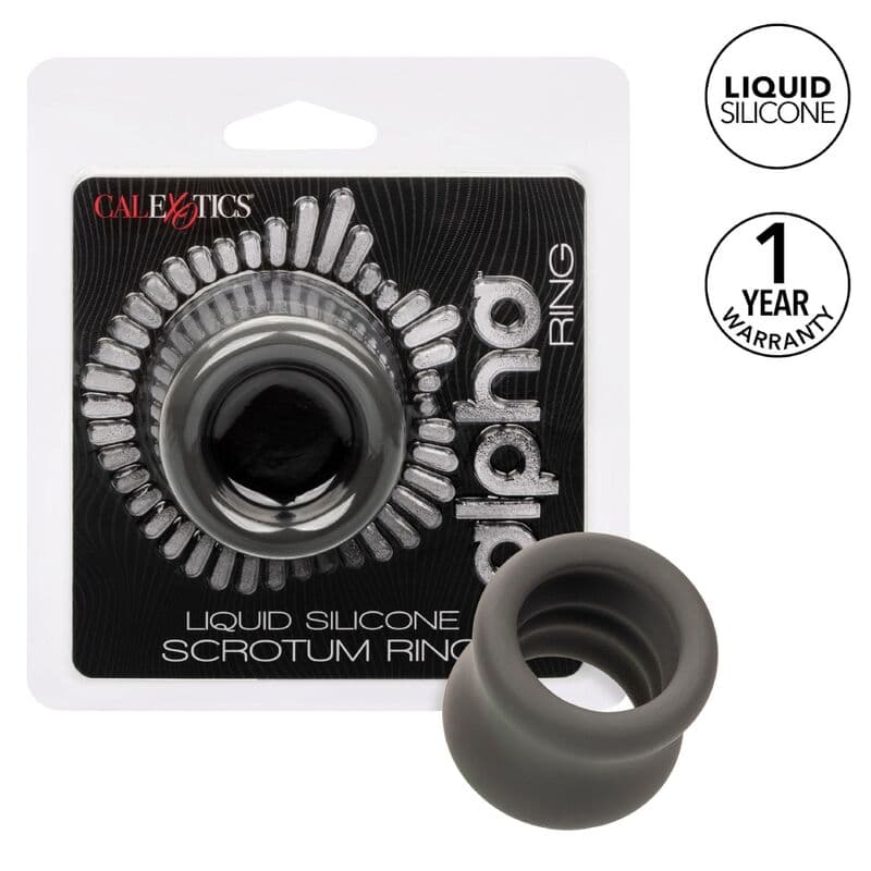 CALEXOTICS - ALPHA SCROTUM STRETCHING RING BLACK 2