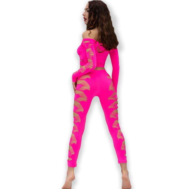 CHILIROSE - CR 4632 TOP & PANT FUCHSIA S/L 2