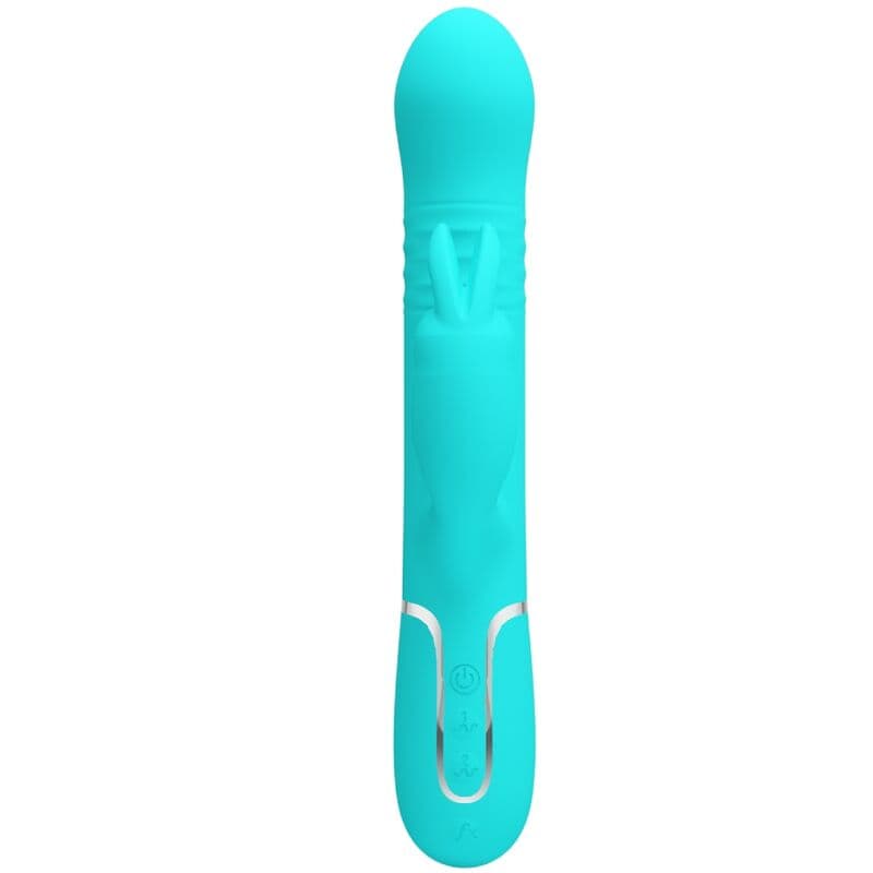 PRETTY LOVE - COALE RABBIT VIBRATOR PEARLS AQUA GREEN 2