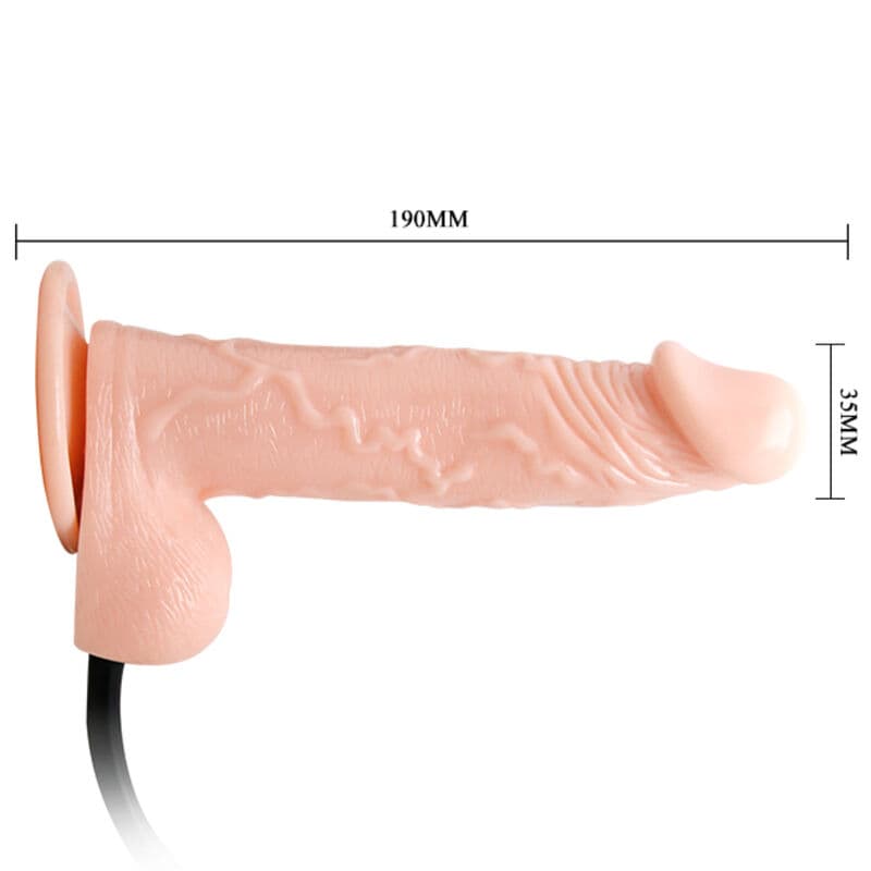 DANCE - REALISTIC INFLATABLE DILDO WITH SUCTION CUP 15 CM 4