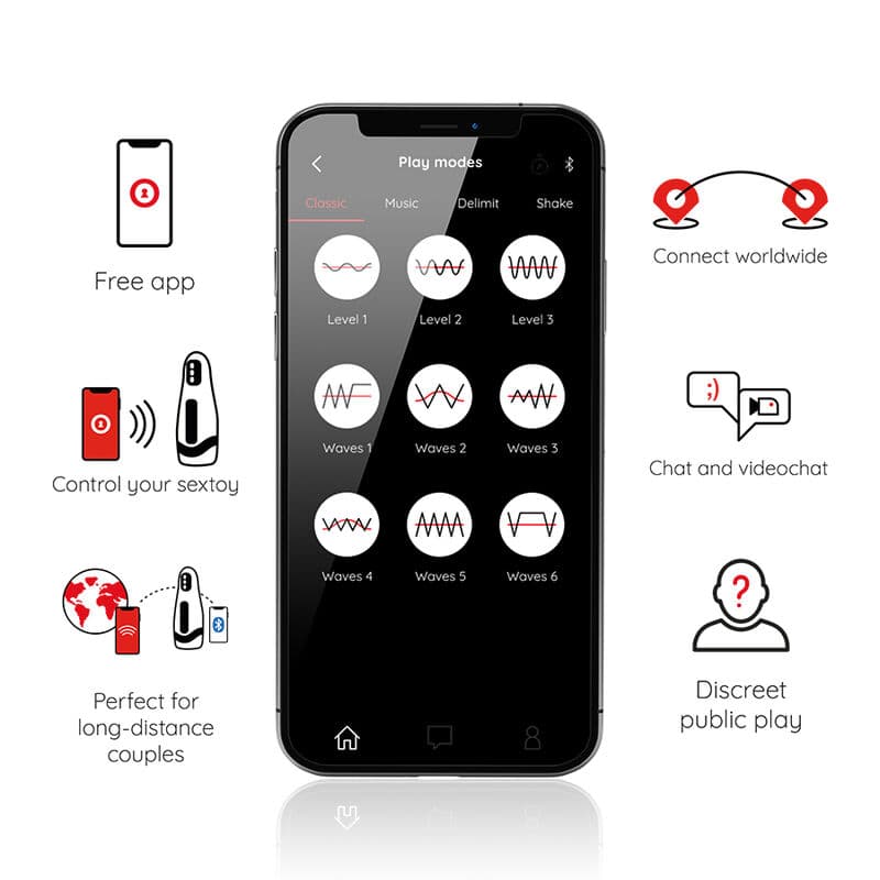 ONINDER - SEOUL RECHARGEABLE MALE MASTURBATOR 10 SPEED - FREE APP 4
