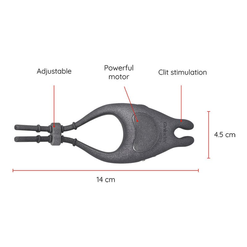 ONINDER - PAMPA RECHARGEABLE ADJUSTABLE VIBRATOR RING WITH CLITORIS STIMULATOR 10 SPEED - FREE APP 4