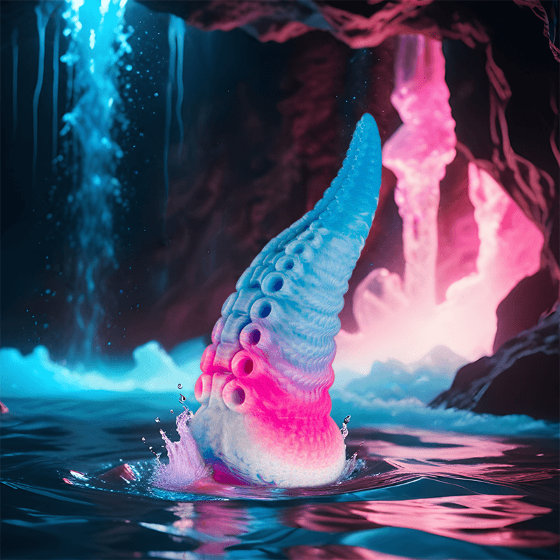 EPIC - PHORCYS BLUE TENTACLE DILDO SMALL SIZE 2
